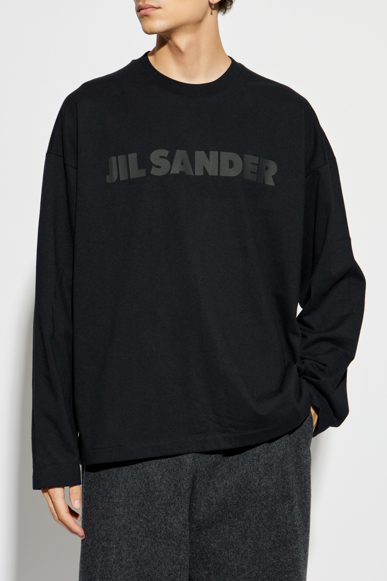Black T-shirt with logo JIL SANDER - Vitkac Italy